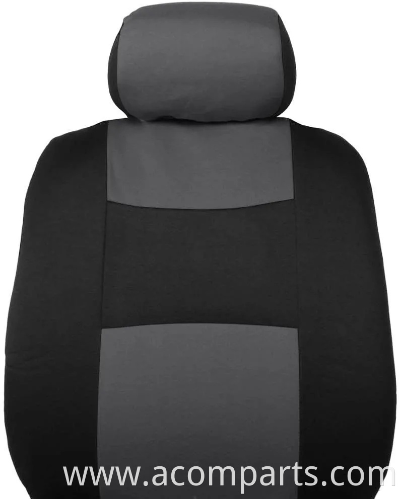 Universal Fit Flat Cloth Pair Bucket Seat Cover, (Black) Fit Most Car, Truck, SUV, or Van)